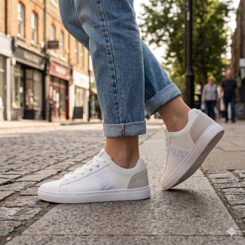 Napapijri Bianco Leather Women Sneaker