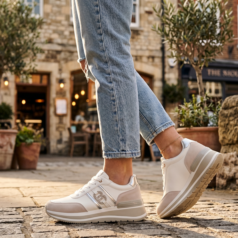 Laura Biagiotti White Polyurethane Women Sneaker