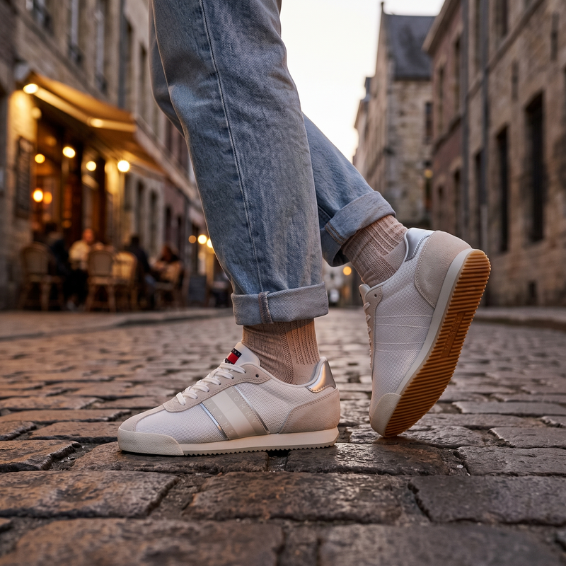 Tommy Hilfiger Bianco Polyester Women Sneaker
