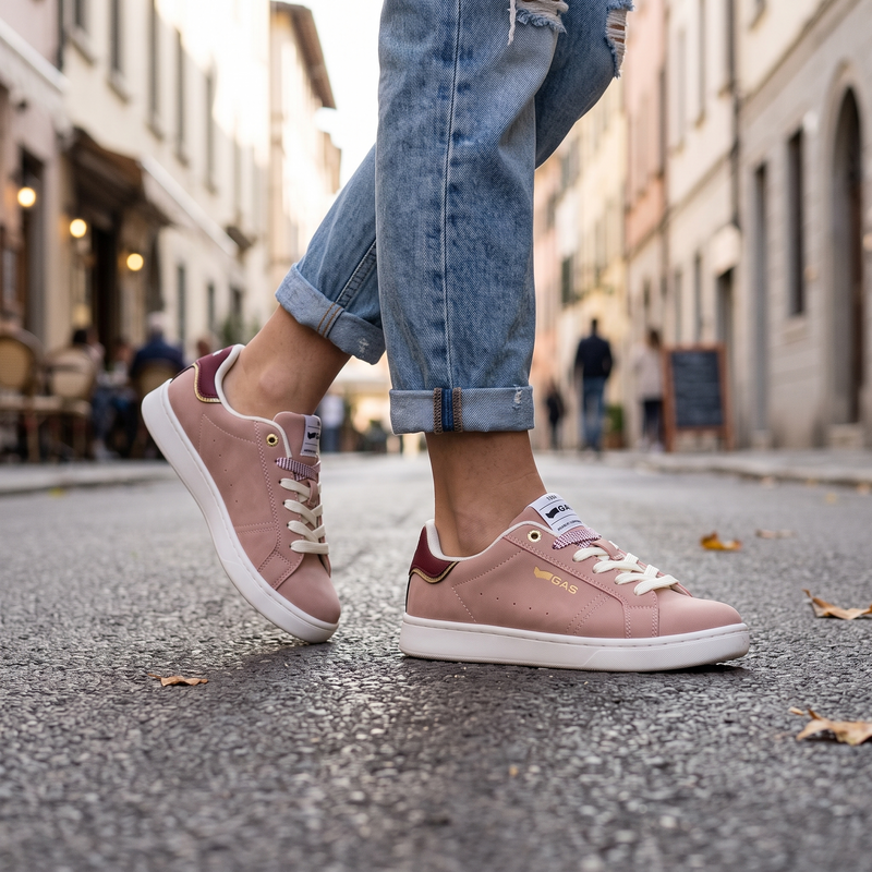 Gas Rosa Polyurethane Women Sneaker