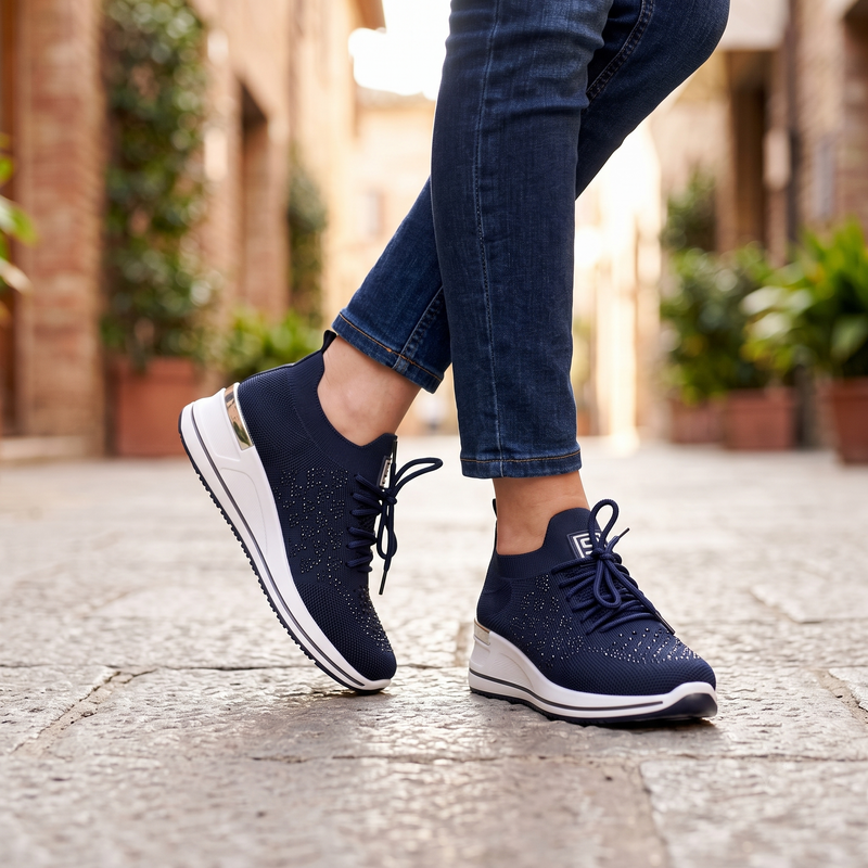 Laura Biagiotti Blue Polyester Women Sneaker