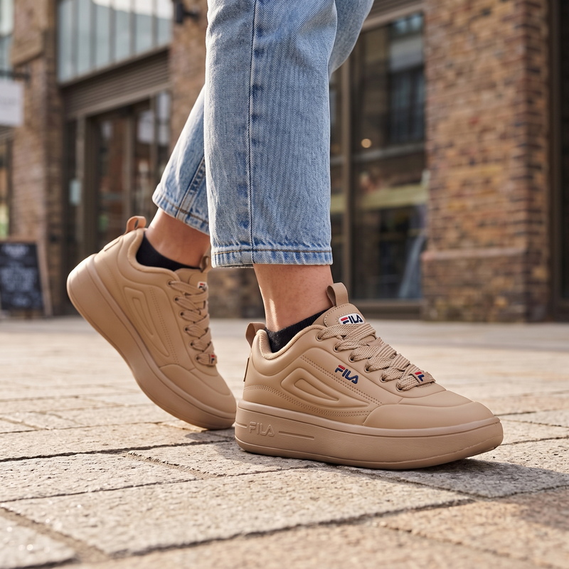 Fila Marrone Polyurethane Women Sneaker