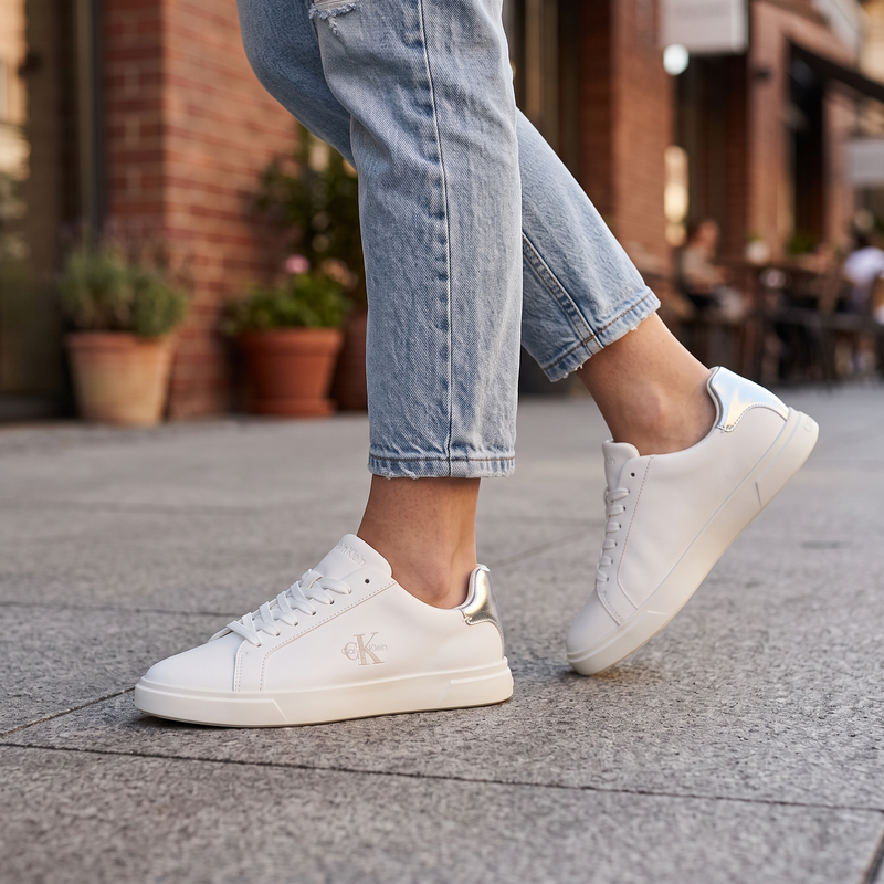 Calvin Klein Bianco Poliuretano Donna Sneaker
