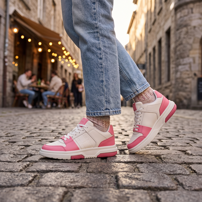 Tommy Hilfiger Rosa Poliuretano Donna Sneaker
