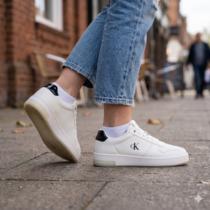 Calvin Klein Bianco Polyurethane Women Sneaker