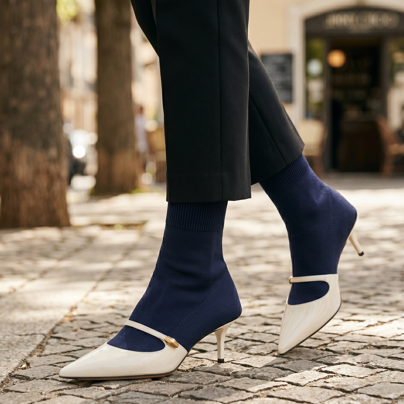 Jimmy Choo Blue Fabric Ankle Boots