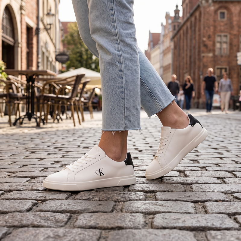 Calvin Klein Bianco Polyurethane Women Sneaker