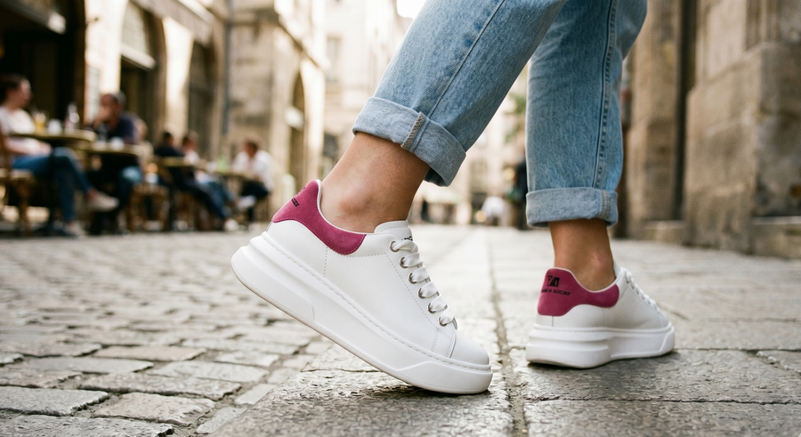 Gaelle Paris Rosso Poliuretano Women Sneaker