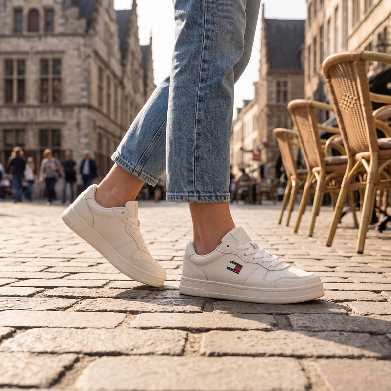 Tommy Hilfiger Bianco Poliuretano Women Sneaker