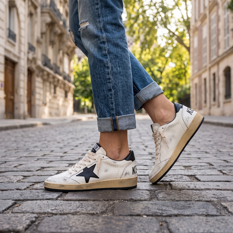 Golden Goose Multicolor Goatskin Low Top Sneakers