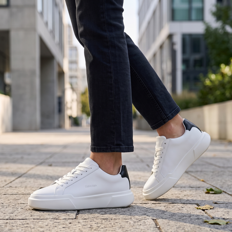 Calvin Klein Bianco Polyurethane Women Sneaker