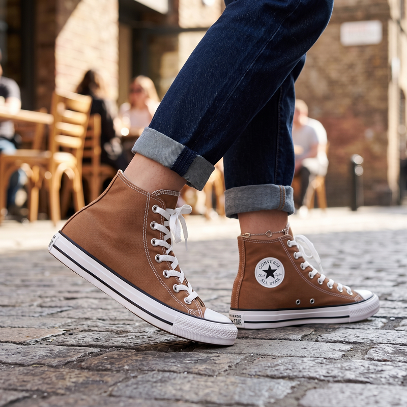 Converse Brown Fabric Women's Sneaker
