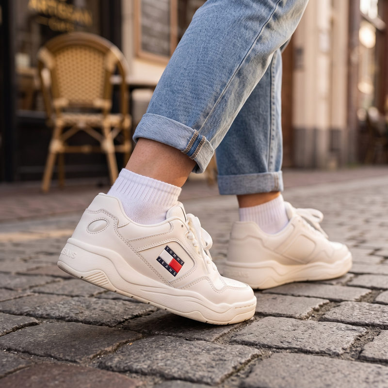 Tommy Hilfiger Bianco Poliuretano Donna Sneaker