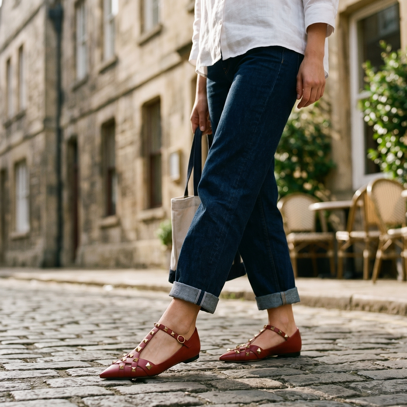 Valentino Garavani Multicolor Goatskin Ballet Flats