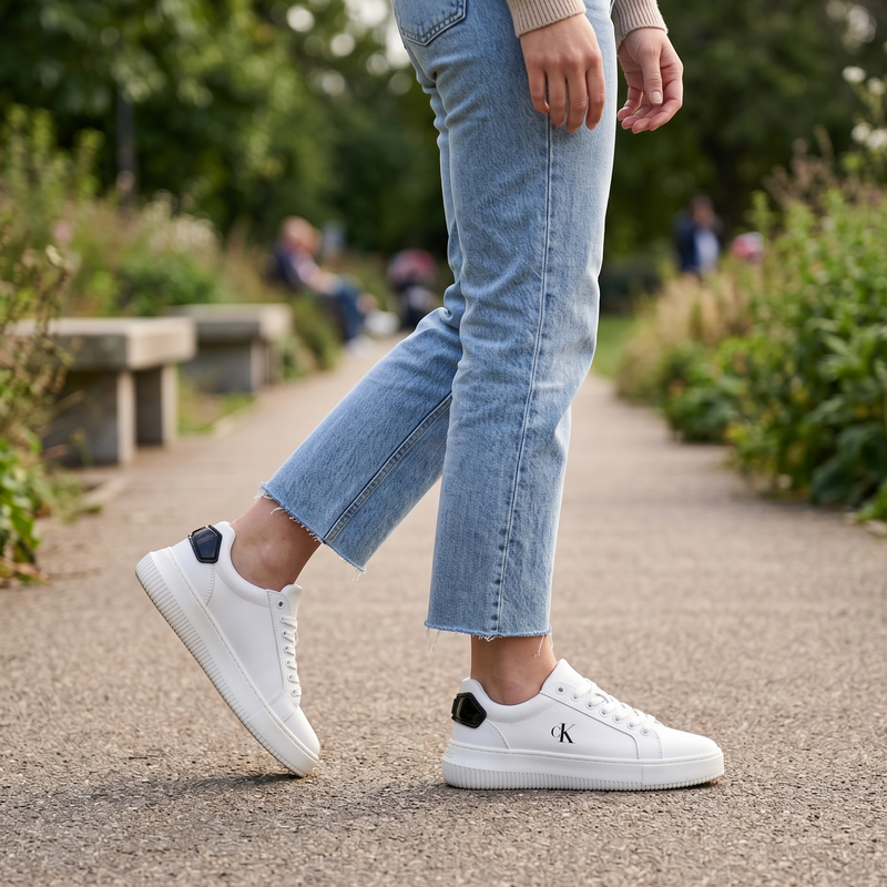 Calvin Klein Bianco Polyurethane Women Sneaker