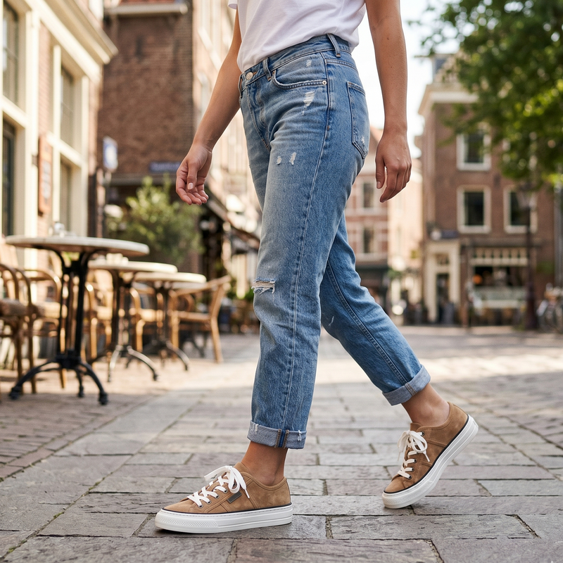 Brunello Cucinelli Beige Calf Leather Bos Taurus Low Top Sneakers