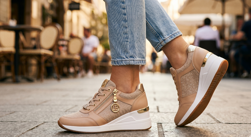 Laura Biagiotti Beige Polyester Women Sneaker