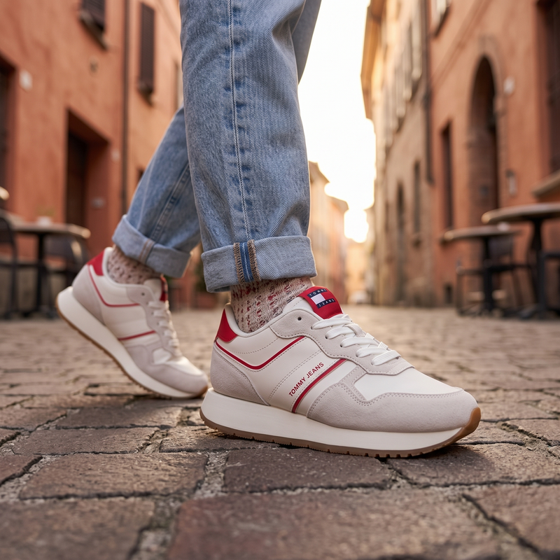 Tommy Hilfiger Rosso Poliuretano Woman Sneaker