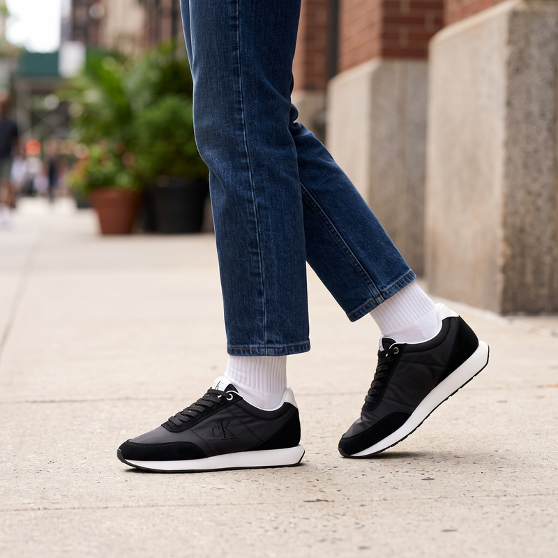 Calvin Klein Black Polyester Women Sneaker
