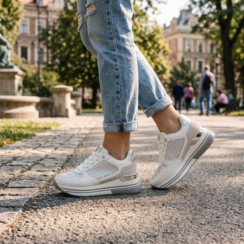 Laura Biagiotti Bianco Polyurethane Women Sneaker