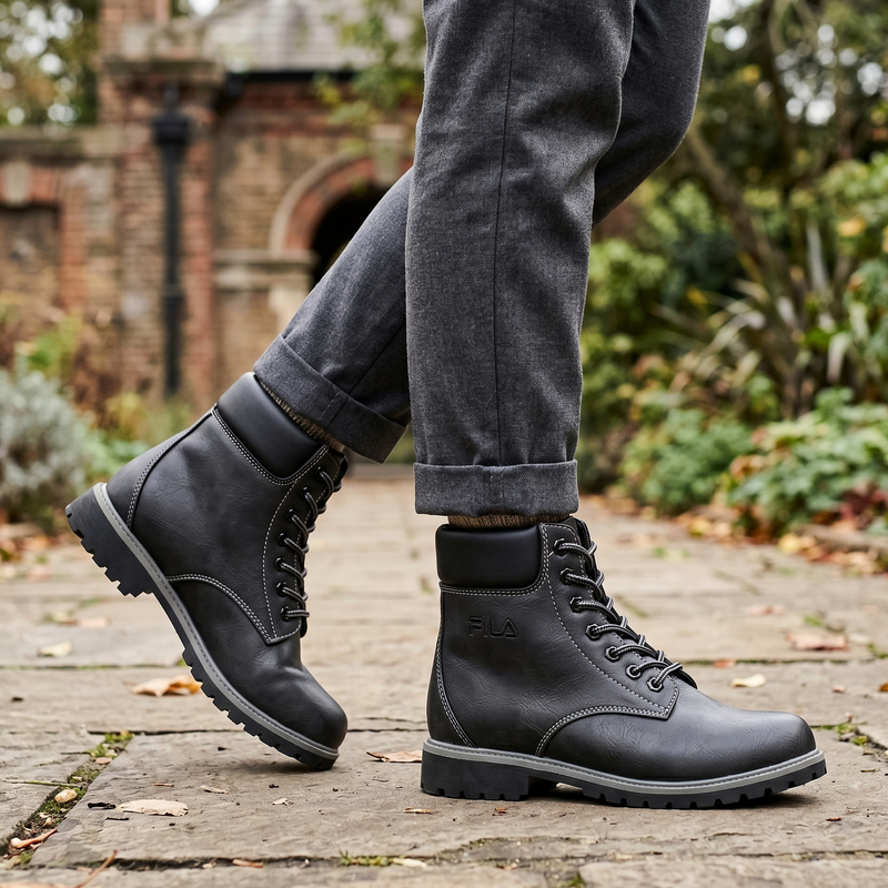 Fila Black Polyurethane Women Ankle Boot