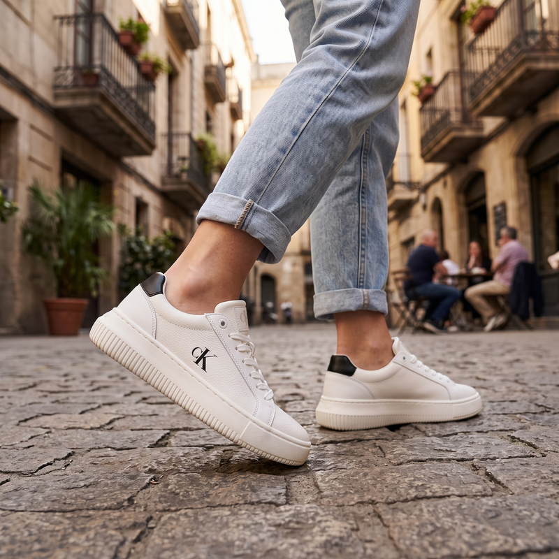 Calvin Klein Bianco Polyurethane Women Sneaker