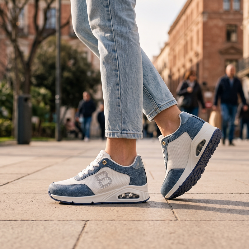 Laura Biagiotti Blue Polyester Women Sneaker