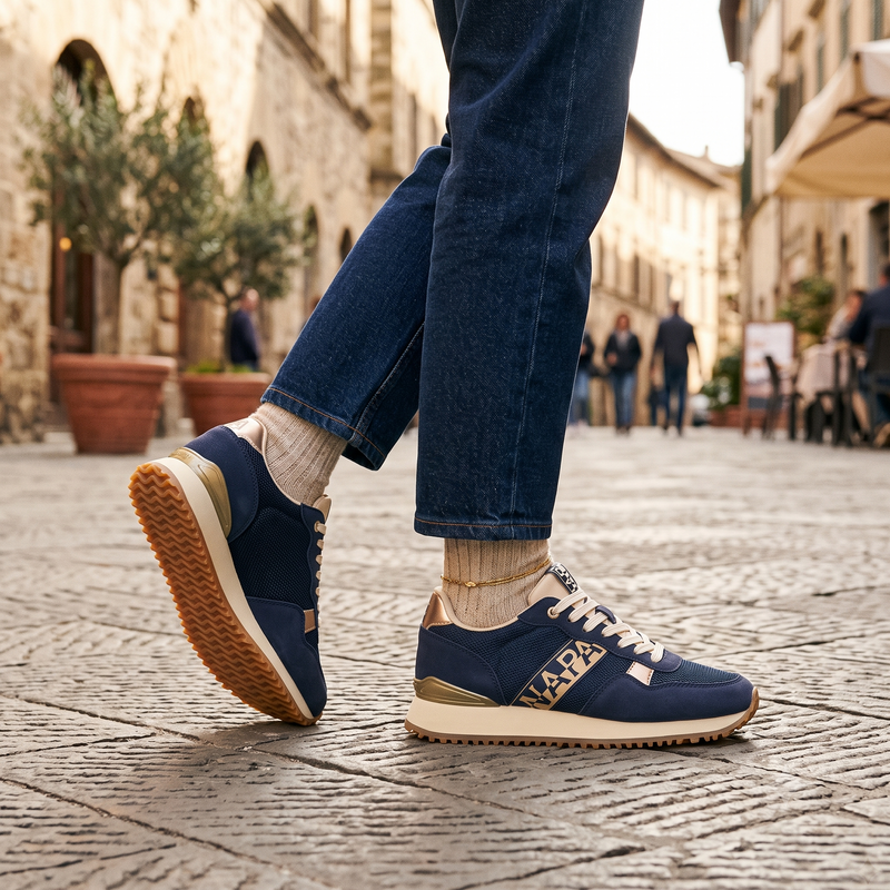 Napapijri Blue Polyester Women's Sneaker