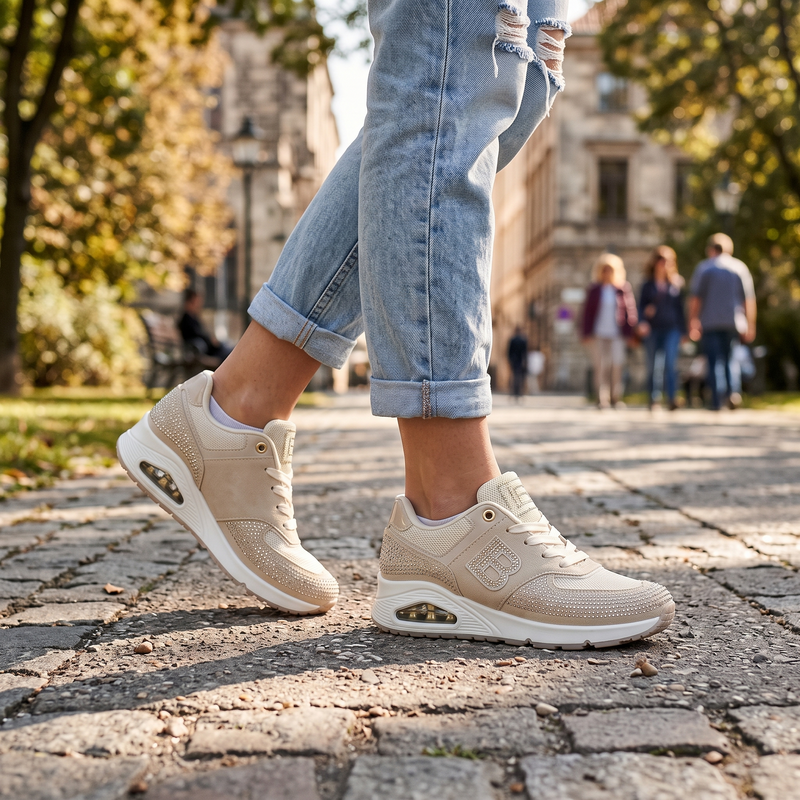 Laura Biagiotti Beige Polyurethane Women Sneaker