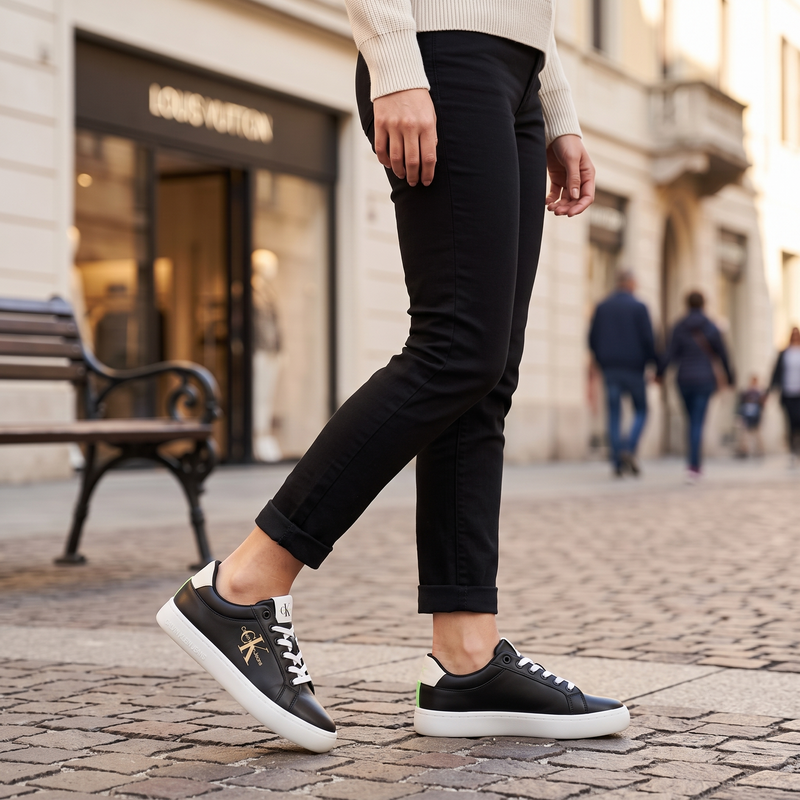 Calvin Klein Nero Polyester Women Sneaker