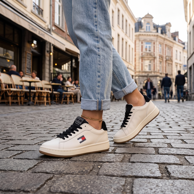 Tommy Hilfiger Bianco Poliuretano Donna Sneaker