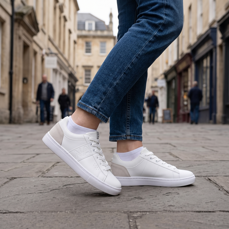 Napapijri Bianco Leather Women Sneaker