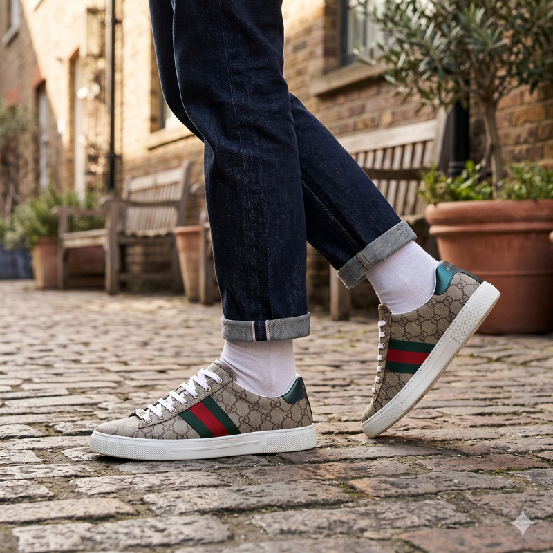 Gucci Multicolor Fabric Low Top Sneakers