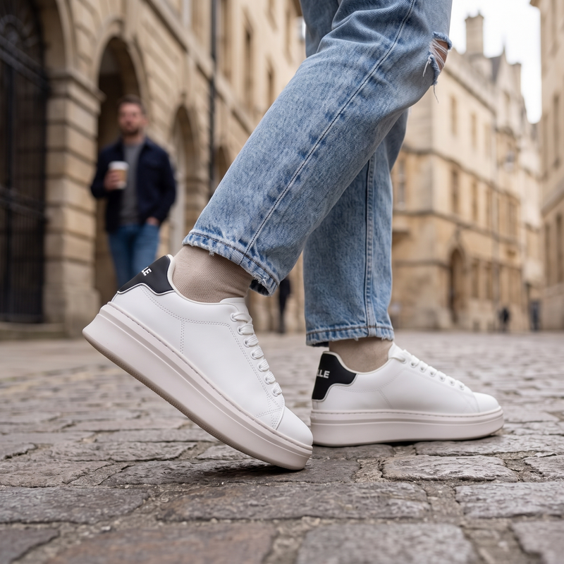 Gaelle Paris Bianco Poliuretano Women Sneaker
