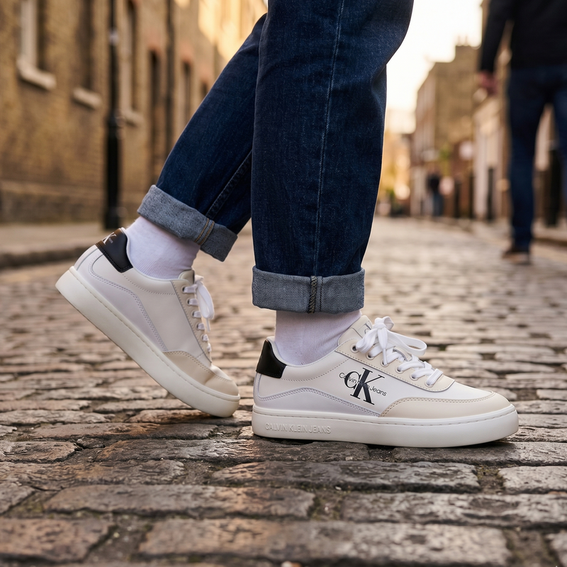 Calvin Klein White Polyurethane Women Sneaker