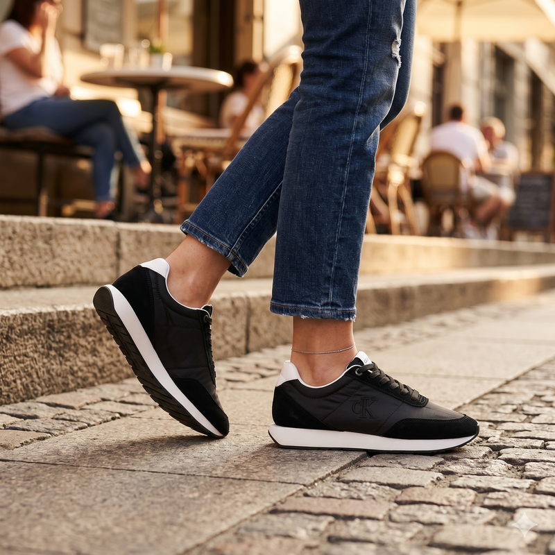 Calvin Klein Black Polyester Women Sneaker