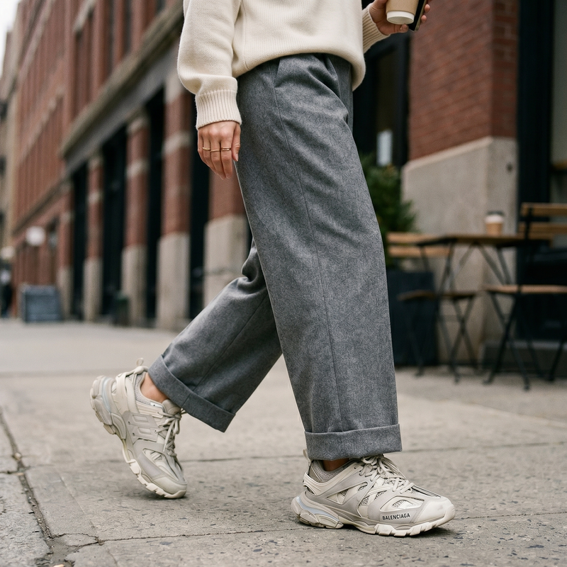 Balenciaga White Polyethylene Athletic Sneakers
