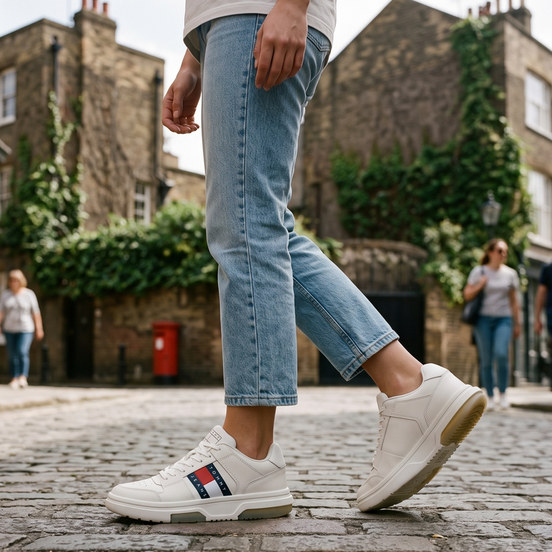 Tommy Hilfiger Bianco Leather Women Sneaker