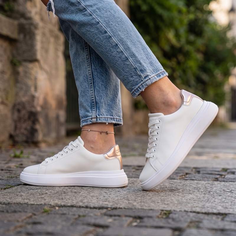 Calvin Klein White Leather Women Sneaker