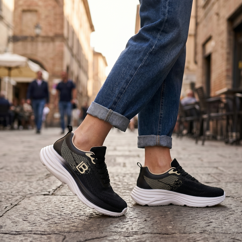 Laura Biagiotti Black Polyester Women Sneaker