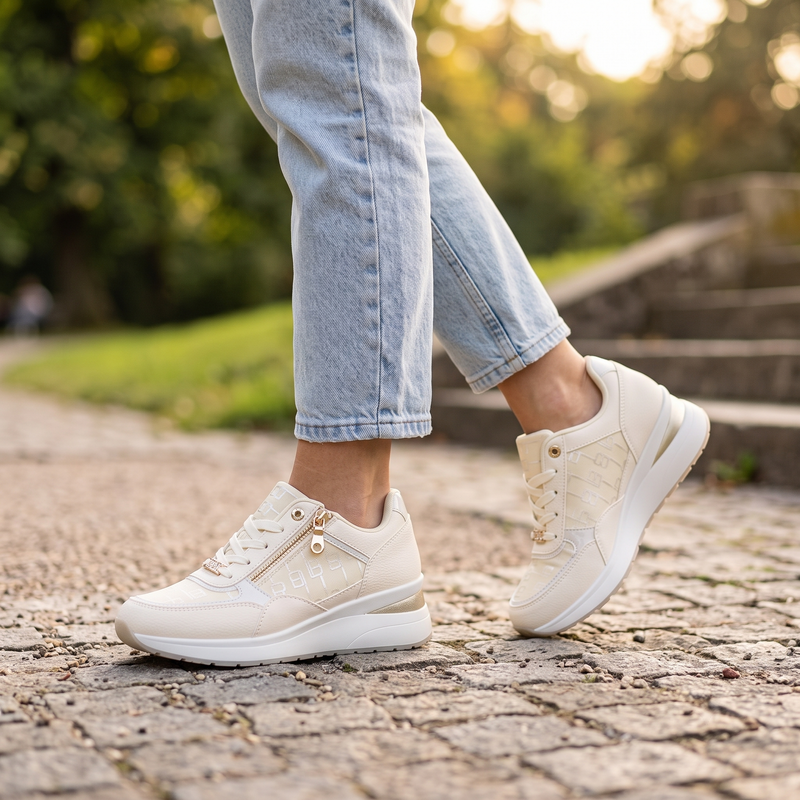 Laura Biagiotti White Polyurethane Women Sneaker