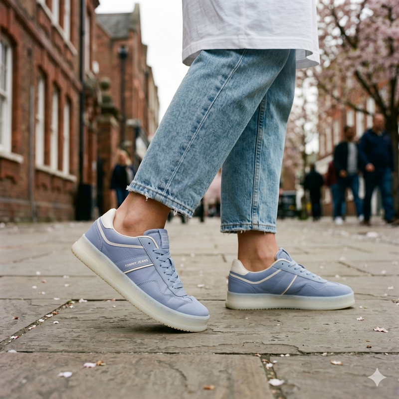 Tommy Hilfiger Azzurro Poliuretano Women Sneaker