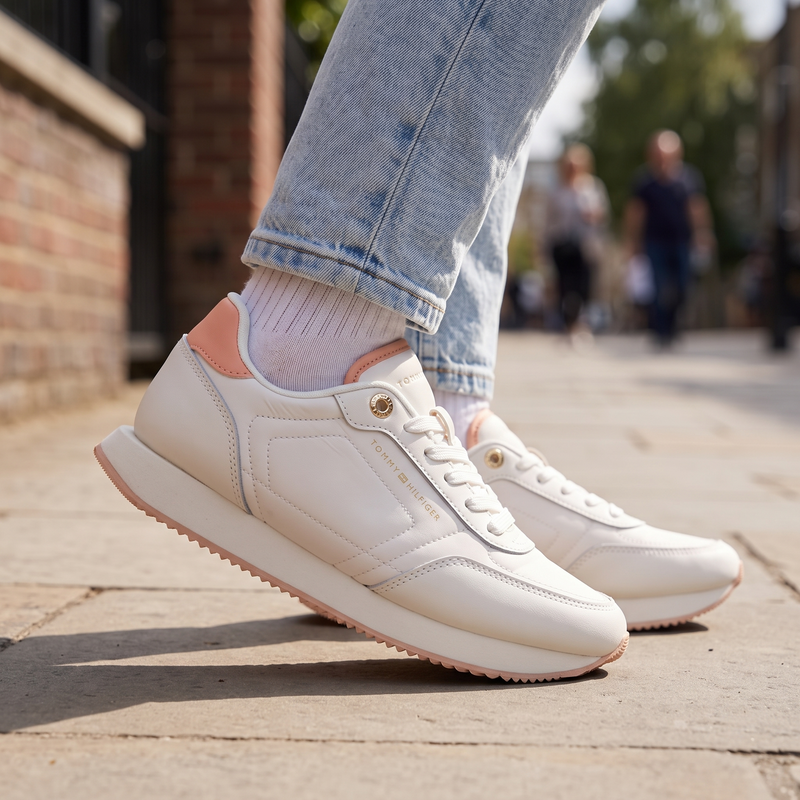 Tommy Hilfiger Bianco Leather Women Sneaker