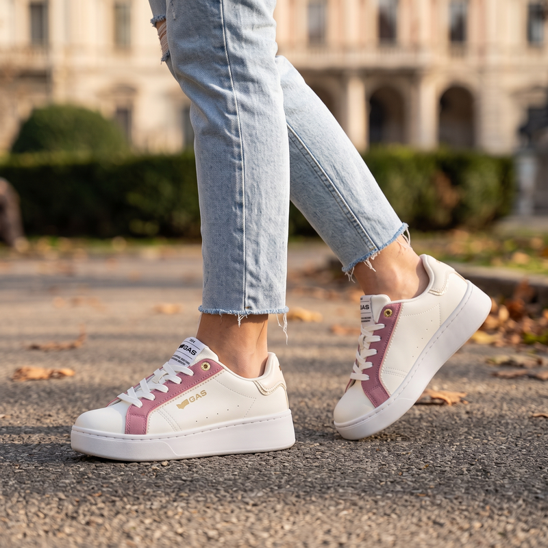 Gas White Polyurethane Women's Sneaker