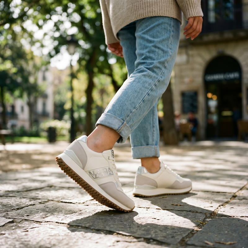 Napapijri White Polyester Womens Sneaker