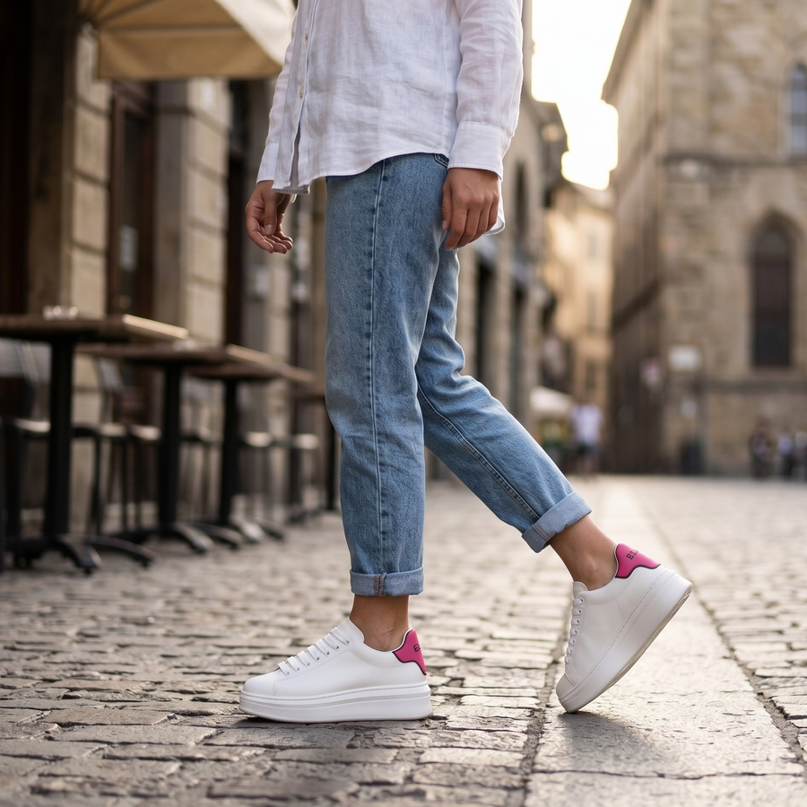 Gaelle Paris Rosa Poliuretano Women Sneaker