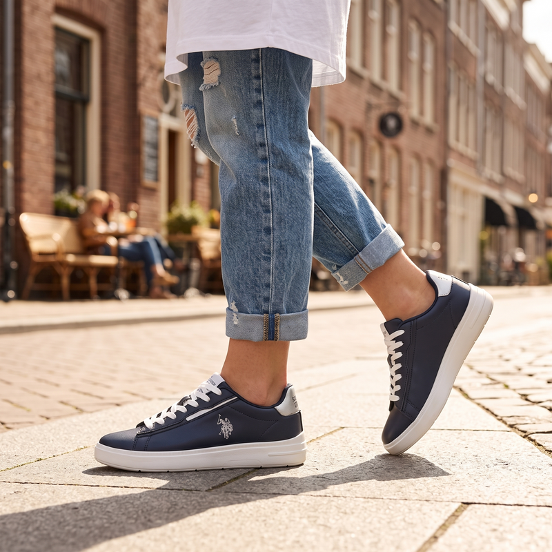 U.S. POLO ASSN. Blue Polyurethane Women's Sneaker