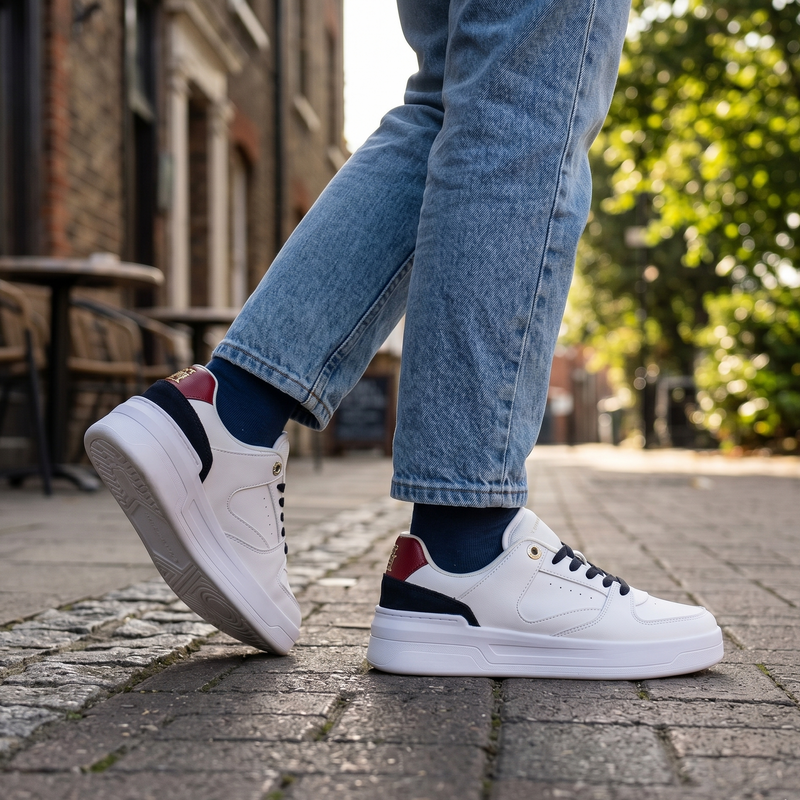 Tommy Hilfiger Bianco Leather Women Sneaker