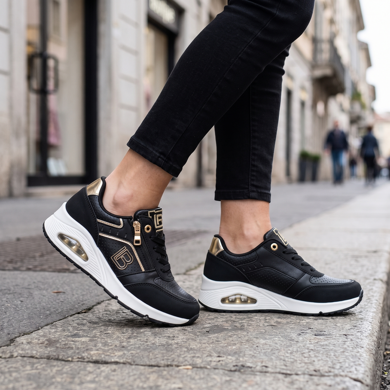Laura Biagiotti Black Polyester Women Sneaker