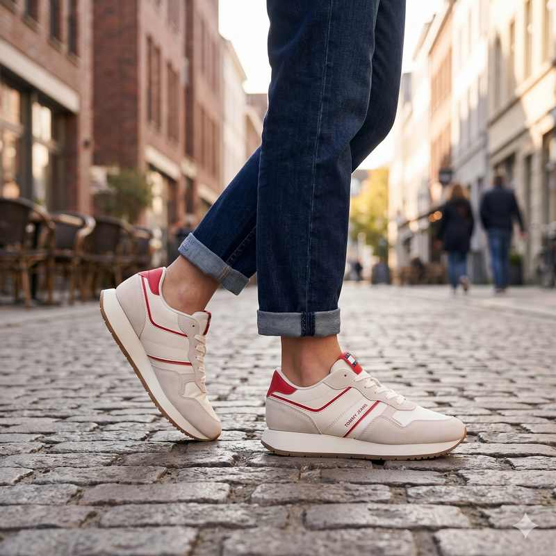 Tommy Hilfiger Rosso Poliuretano Woman Sneaker
